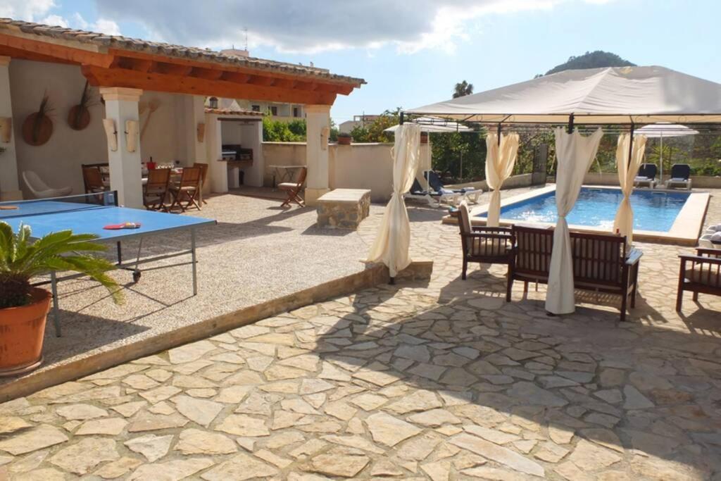 Villa Maria, Bonita Casa Con Jardin Y Piscina Privada En Andraitx Buitenkant foto